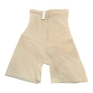 Miraclesuit Women’s Shapewear Hi-Waist Thigh Slimmer | Size XL| Warm Beige